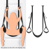 Sex Swing; 1 Set; Couple Sexy Swing; Sex Door Swing; Hanging Door Swing With Seat Position Assist Soft Strap; Sex Games Support - Black