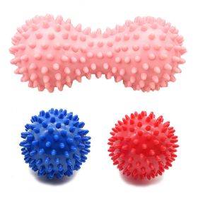 Hedgehog Massage Ball Spiky Peanut Ball Stress Reflexology Trigger Point Massage Balls for Arm Leg Back Feet Hand Muscle Massage - Set B-3Pcs