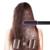Electric Hair Straightener Brush Straightening Curler Brush Hot Comb 5 Temperature Adjustment 10S Fast Heating - US