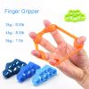 1pc Silicone Finger Expander (Fit Up To 60kg); Exercise Hand Grip; Wrist Strength Trainer Finger Exerciser Resistance Bands Fitness Equipment - Deep B