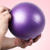Mini Exercise Pilates Yoga Balls Small Bender For Home Stability Squishy Training Physical Therapy Improves Balance With Inflatable Straw 9.8 Inch - B