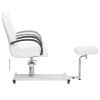 Massage Chair with Footrest White 50"x23.6"x38.6" Faux Leather - White