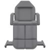Beauty Treatment Chair Faux Leather Gray 70.9"x24.4"x30.7" - Gray