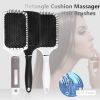 Air Cushion Massager Combs, Detangling Anti-Static Hair Brushes for Straight Curly Wet And Dry Hair - Black