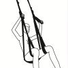 Sex Swing; 1 Set; Couple Sexy Swing; Sex Door Swing; Hanging Door Swing With Seat Position Assist Soft Strap; Sex Games Support - Black